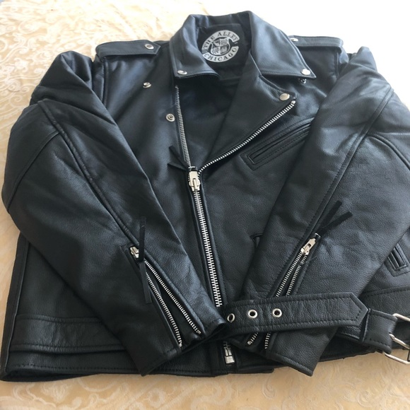 NWOT The Alley Leather Motorcycle Jacket - Picture 5 of 6
